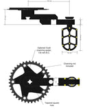 Pegals Standard 160mm crankarm length (Patent 11,465,709)