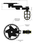 Pegals (Patent 11,465,709)--Standard 160mm crankarm length